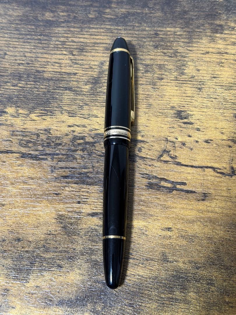 筆記確認&洗浄済　1980年代　全金　14K 146 モンブラン　万年筆　中細字