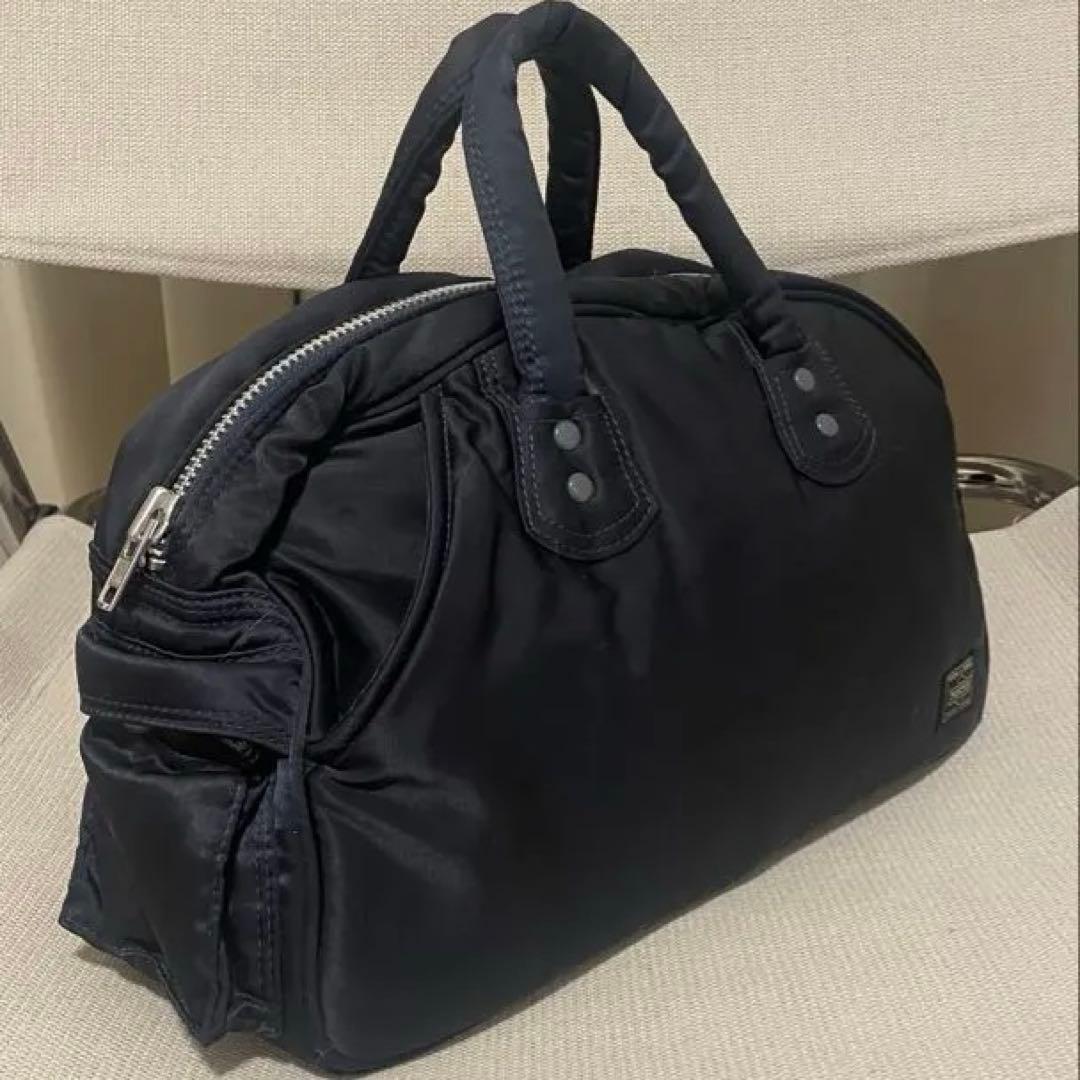 【希少】HEAD PORTER ミニボストン ナイロン ネイビー　廃盤　濃紺