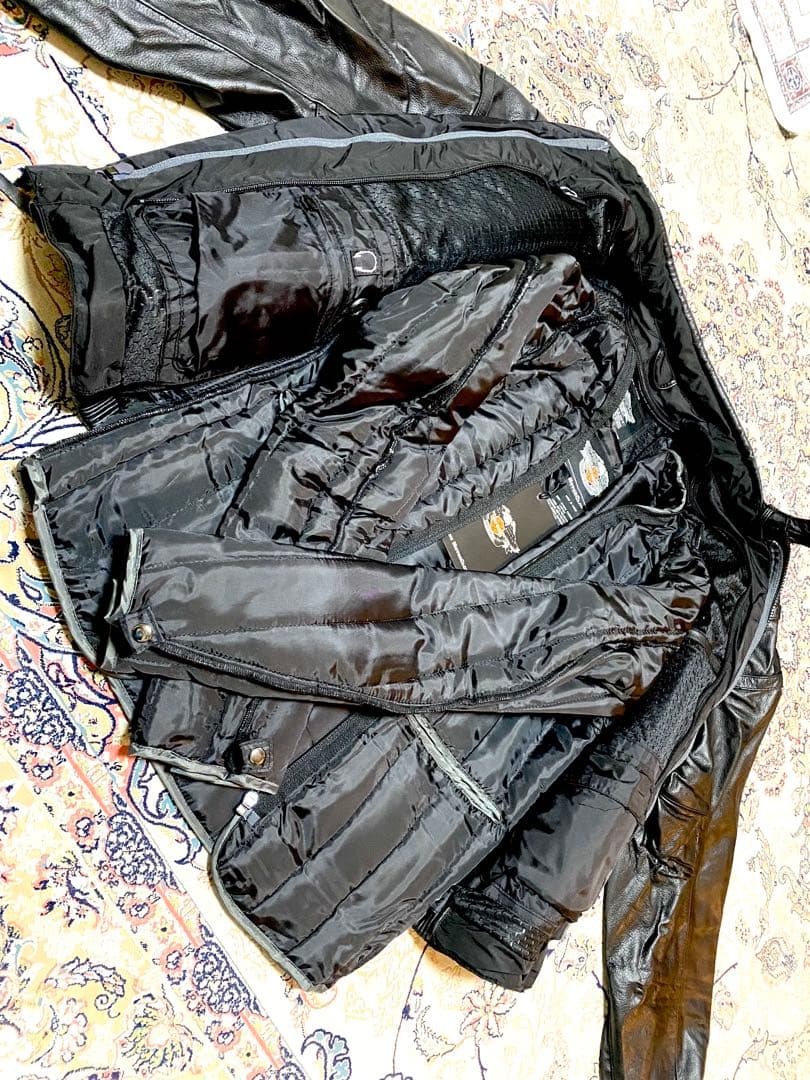 新品未使用HARLEY-DAVIDSON本革ライダースジャケット 冬用インナー付