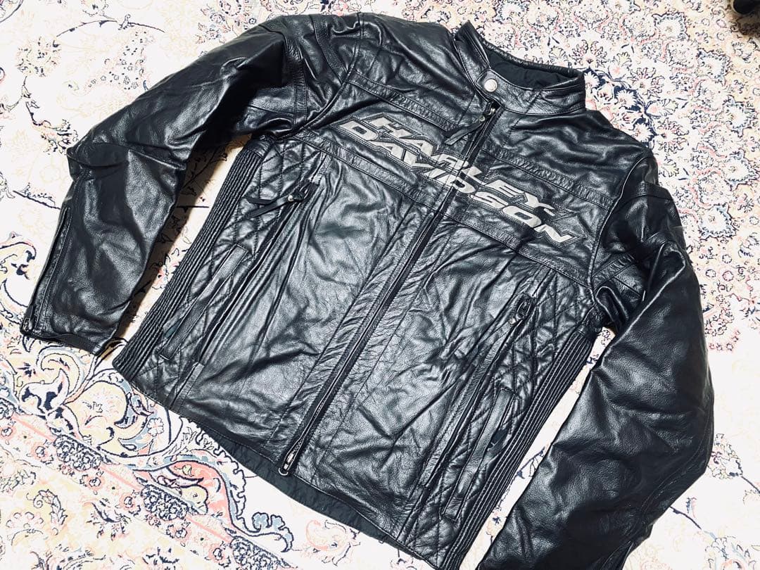 新品未使用HARLEY-DAVIDSON本革ライダースジャケット 冬用インナー付