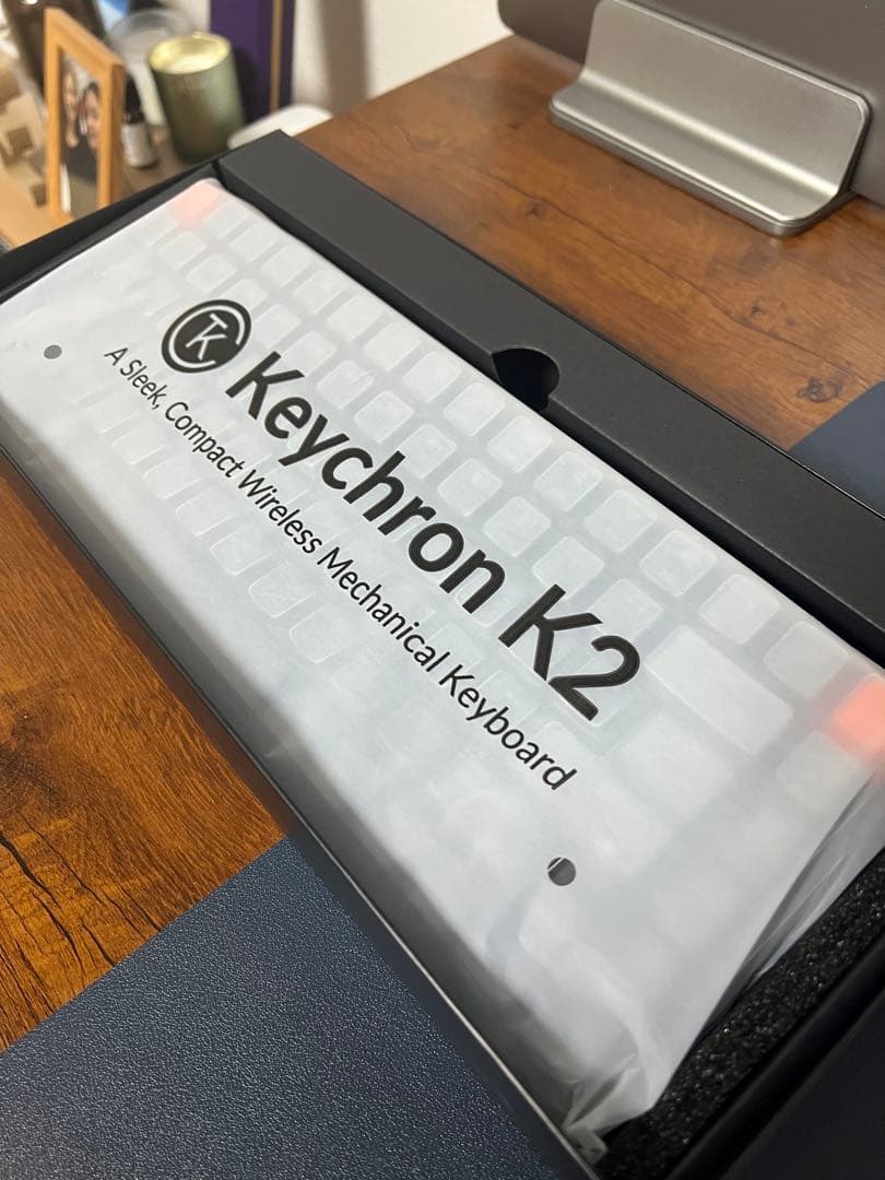 Keychron K2 メカニカルキーボード グレー/オレンジ