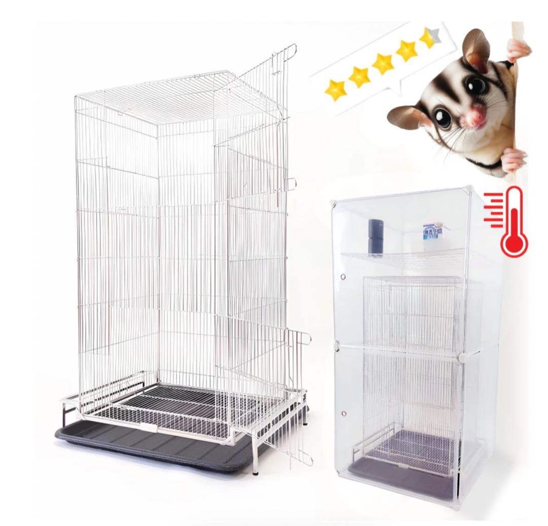 美品！フクロモモンガのゲージ〜オモチャまで飼育セット一式