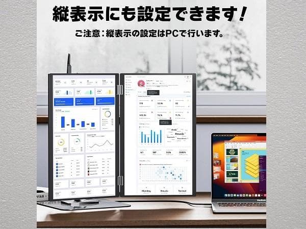 VisionOwl デュアル モバイル 2画面 モニター 15.6inch