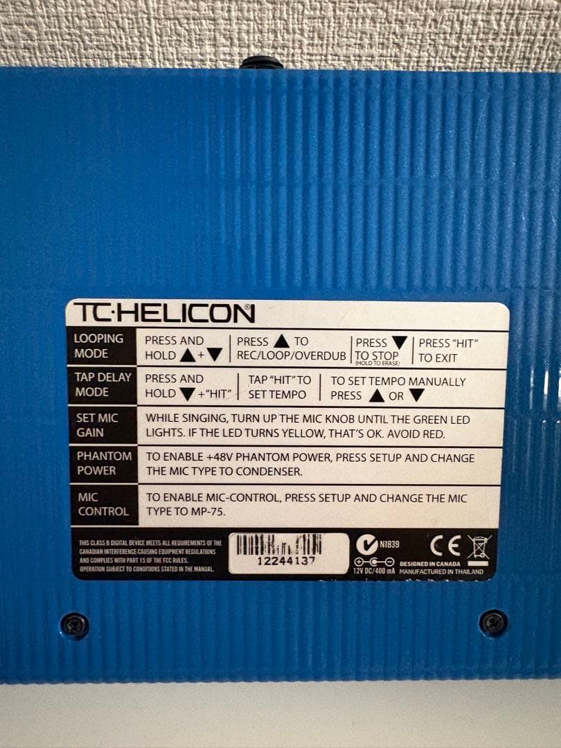 【美品・付属品有】TC-HELICON VOICELIVE play