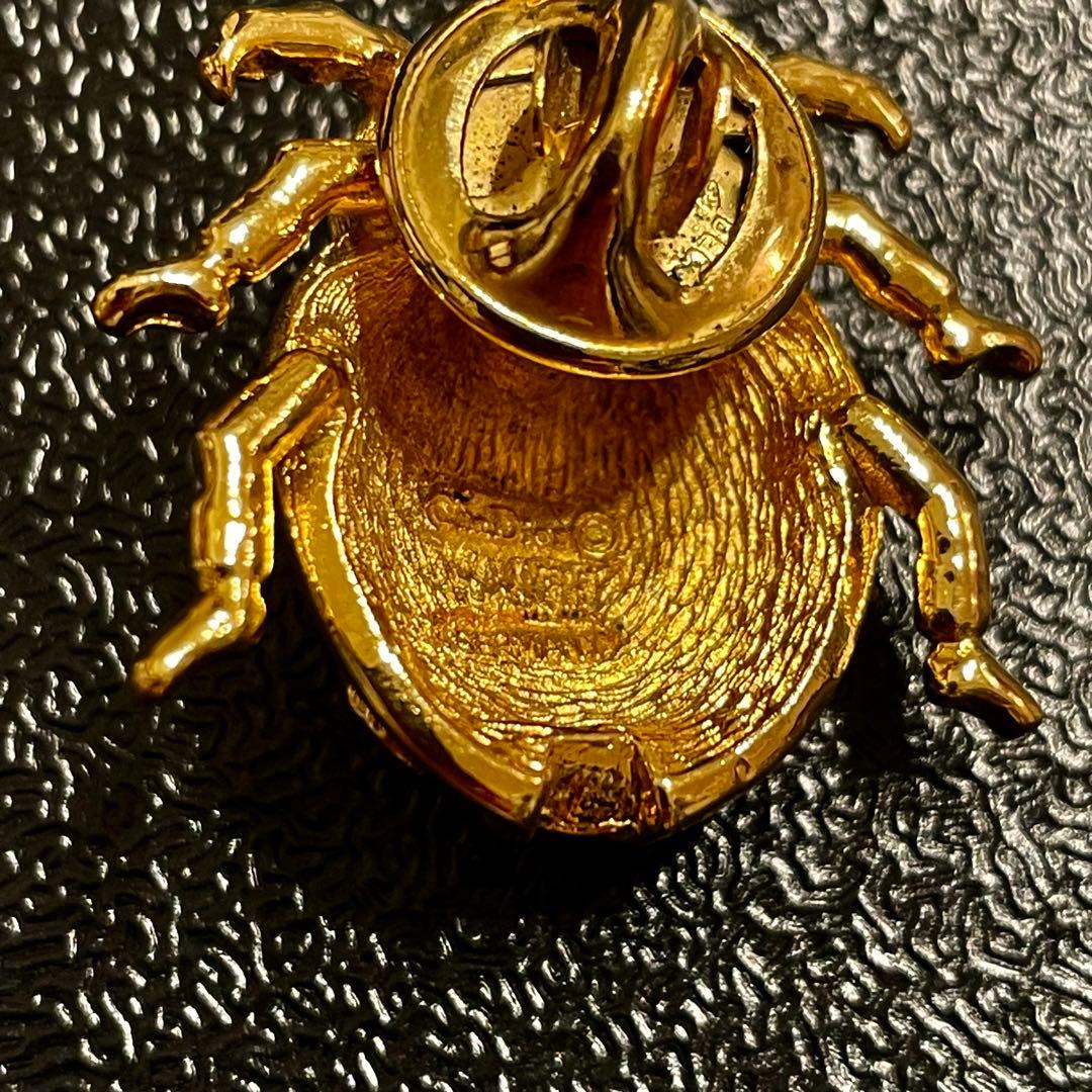 ドイツ製　Dior ディオール　てんとう虫　ブローチ　昆虫