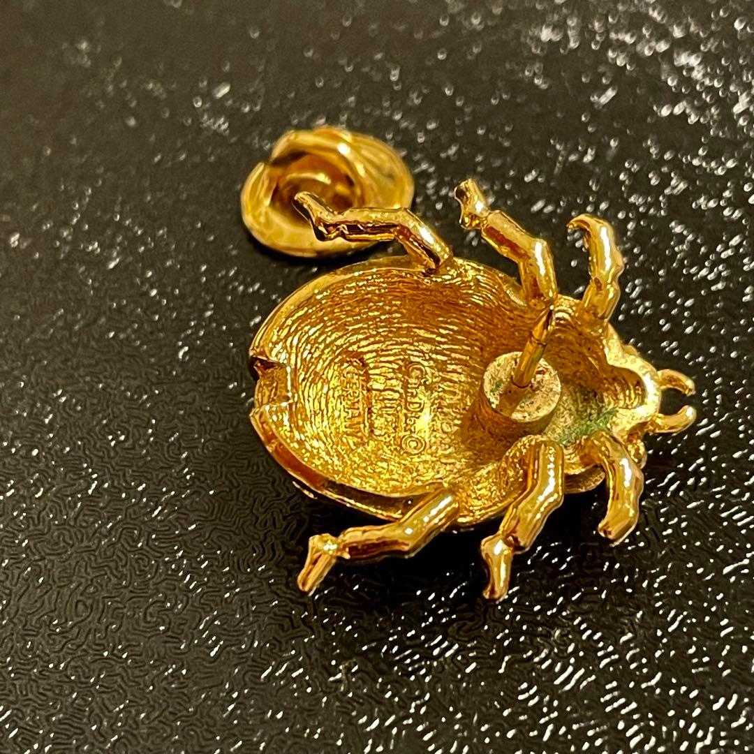 ドイツ製　Dior ディオール　てんとう虫　ブローチ　昆虫