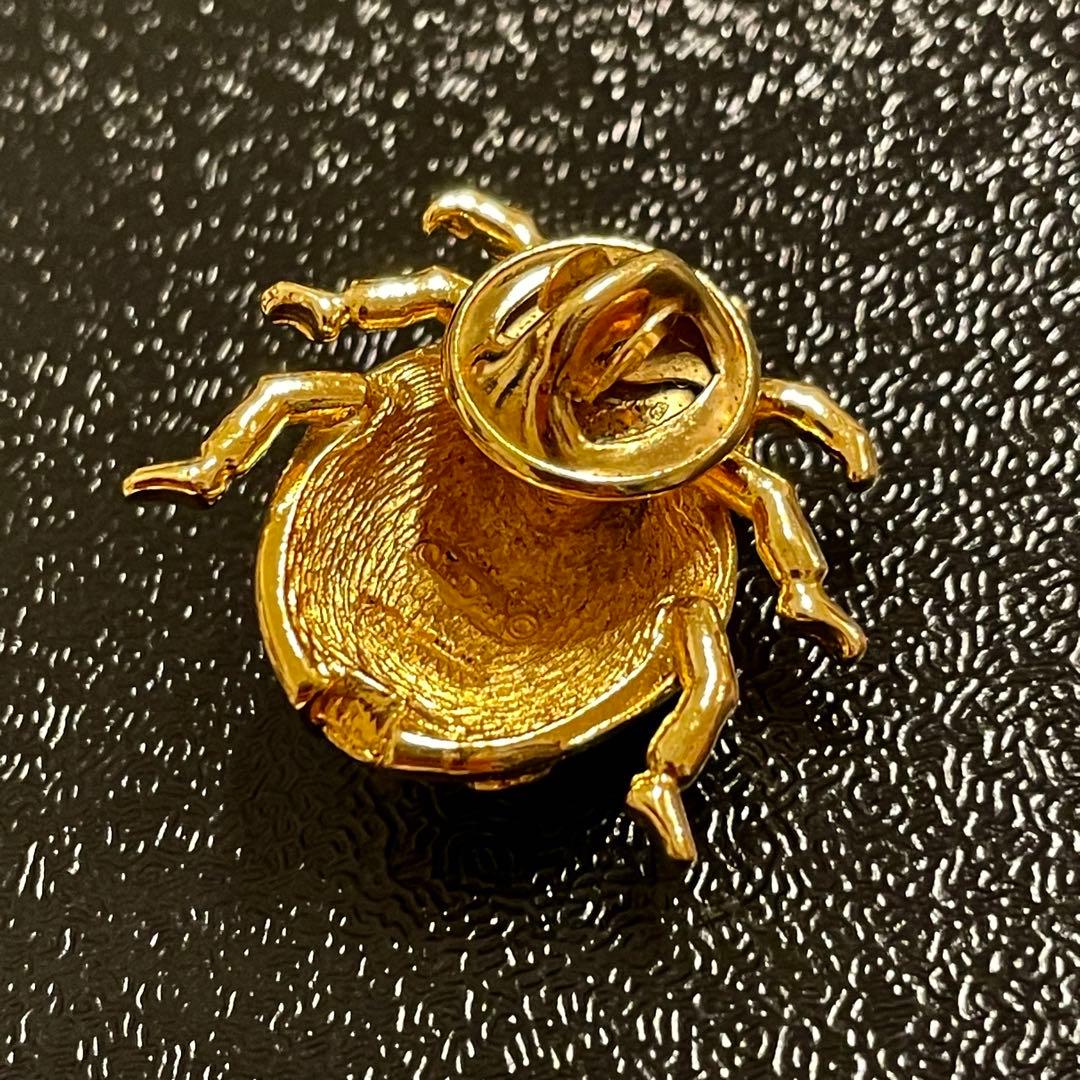 ドイツ製　Dior ディオール　てんとう虫　ブローチ　昆虫