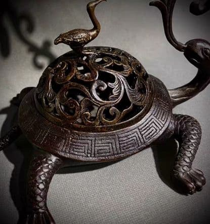 銅器 仏教 香炉 宣徳炉 古美術 コレクション品 銅製 工芸品 彫刻装飾品置物