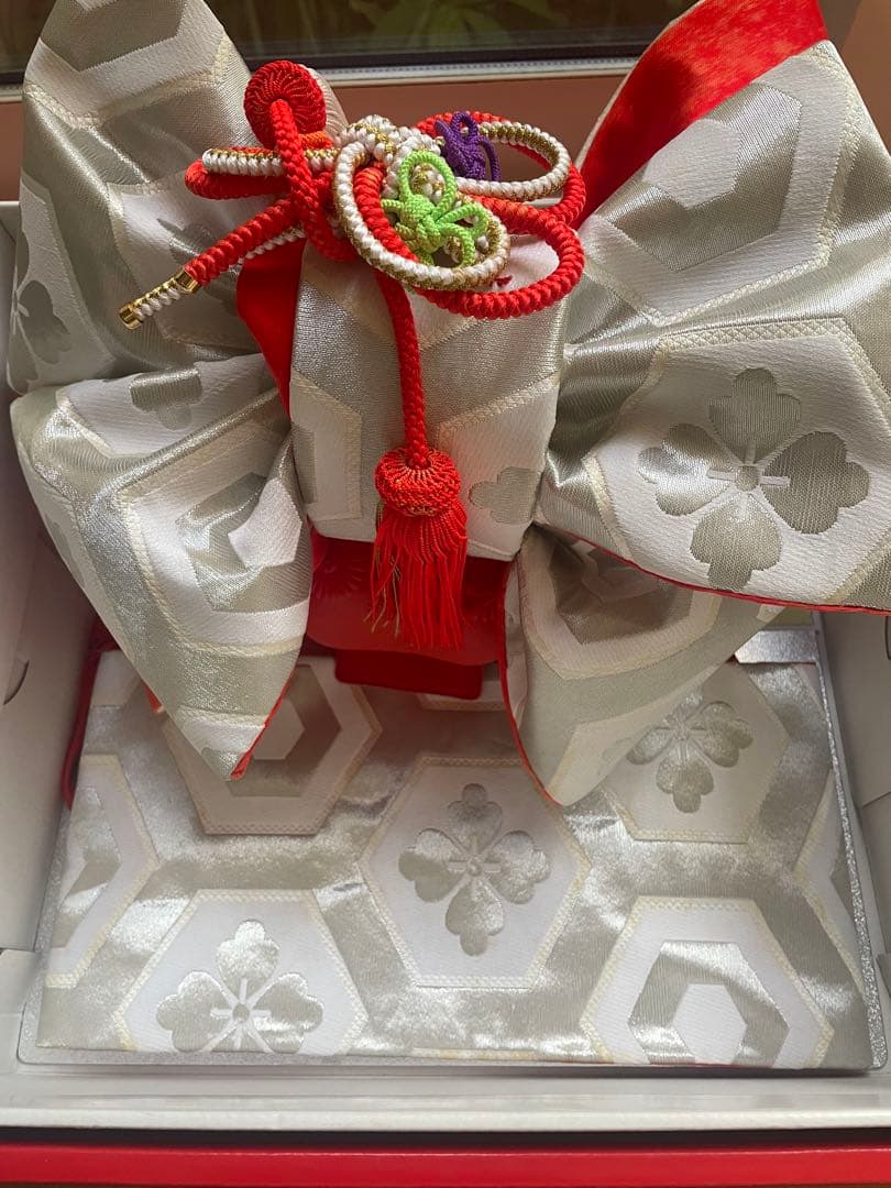 七五三　作り帯　草履　バッグ　はこせこセット（7歳）