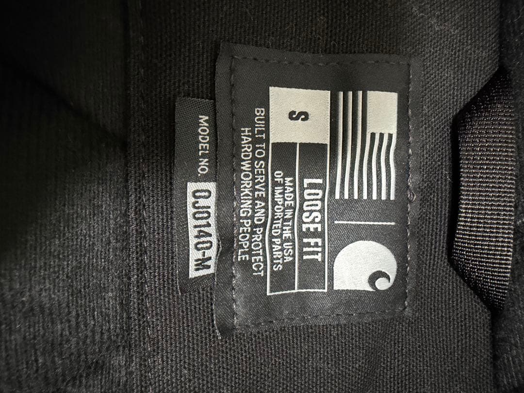 US企画　Carhartt アクティブジャケットSサイズ　ブラック　USA製