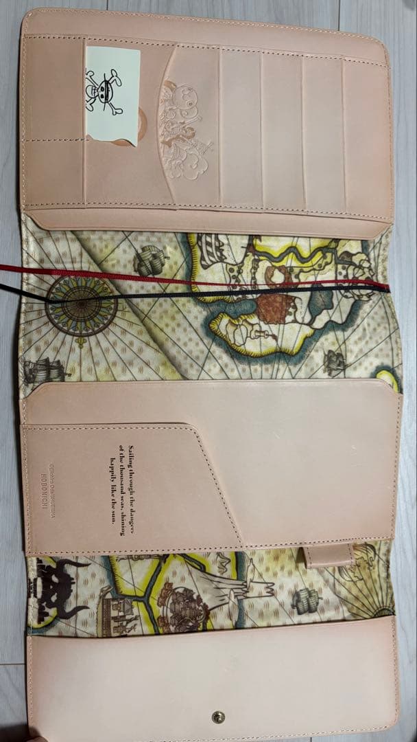 ほぼ日手帳　カバー　ワンピース　サニー号　ヌメ革