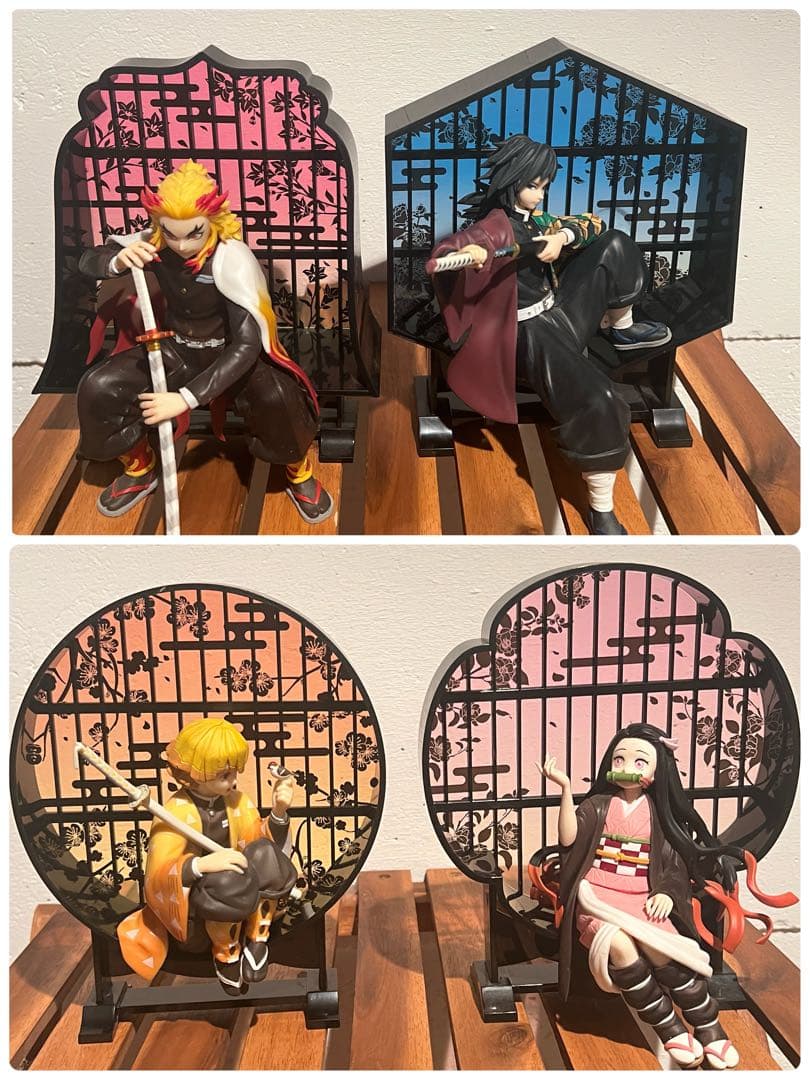 鬼滅の刃一番くじ　フィギュア、煉獄杏寿郎、冨岡義勇、我妻善逸、竈門禰豆子