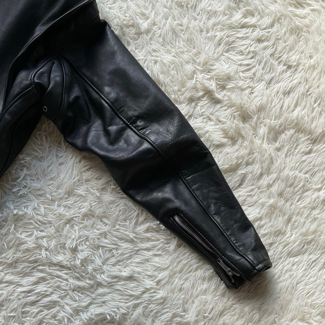 人気✨schott 641 レザージャケット　シングルライダース　38 ブラック