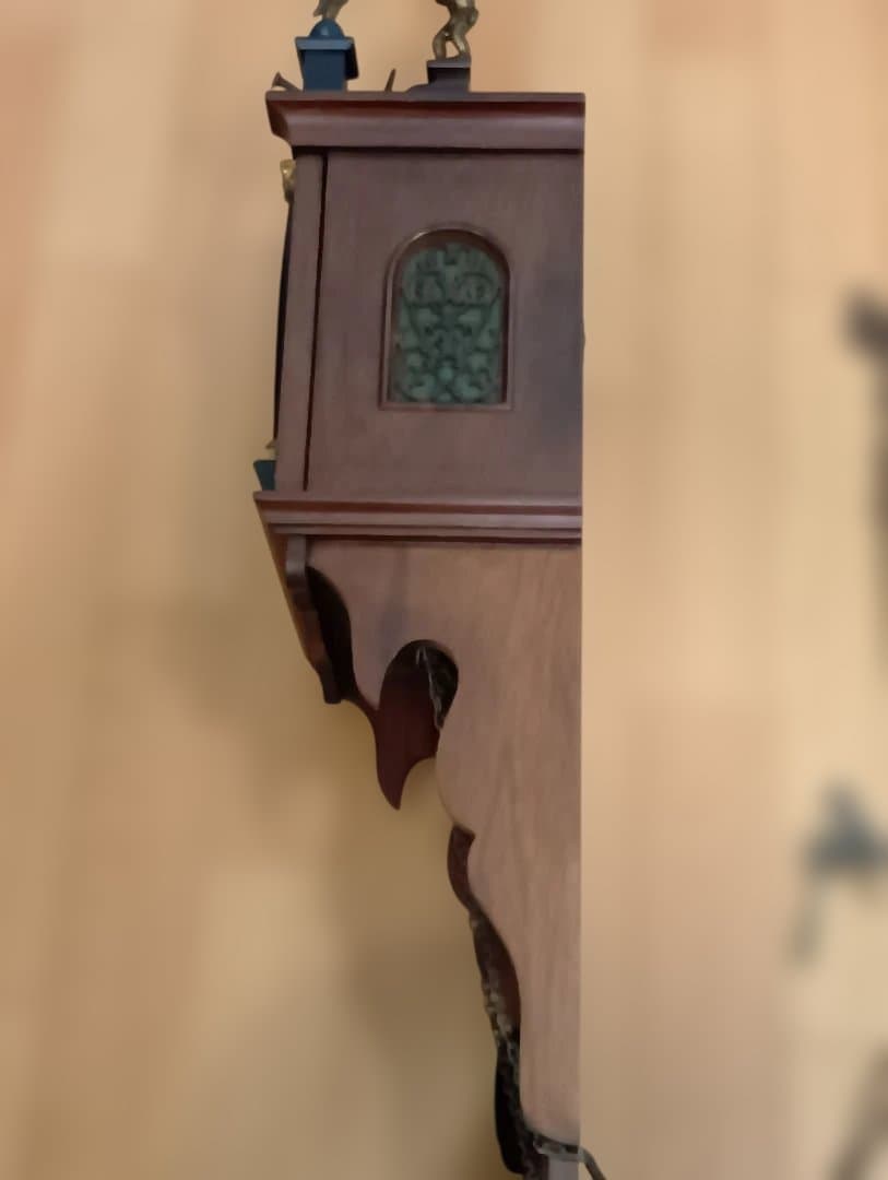 【ジャンク品】アンティーク WUBA 壁掛け 時計