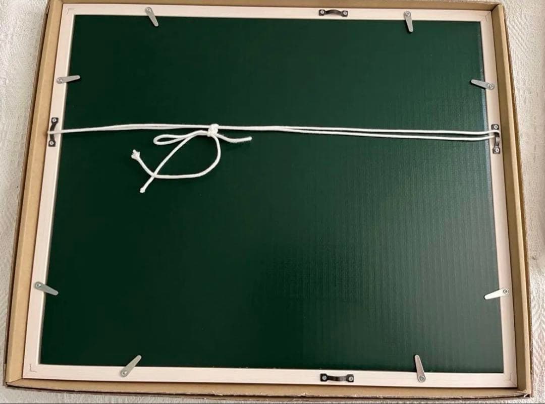 新品額入り　限定版画　直筆サイン・エディション番号・証明書あり　ジニー・キム　赤