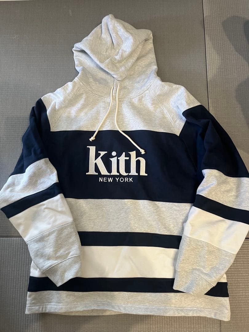 【完売商品・試着のみ】KITH NYC ボーダー フーディー パーカー