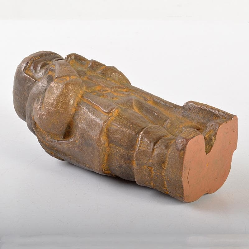 中国　鋳銅　冬晨　置物　箱付　C　6026