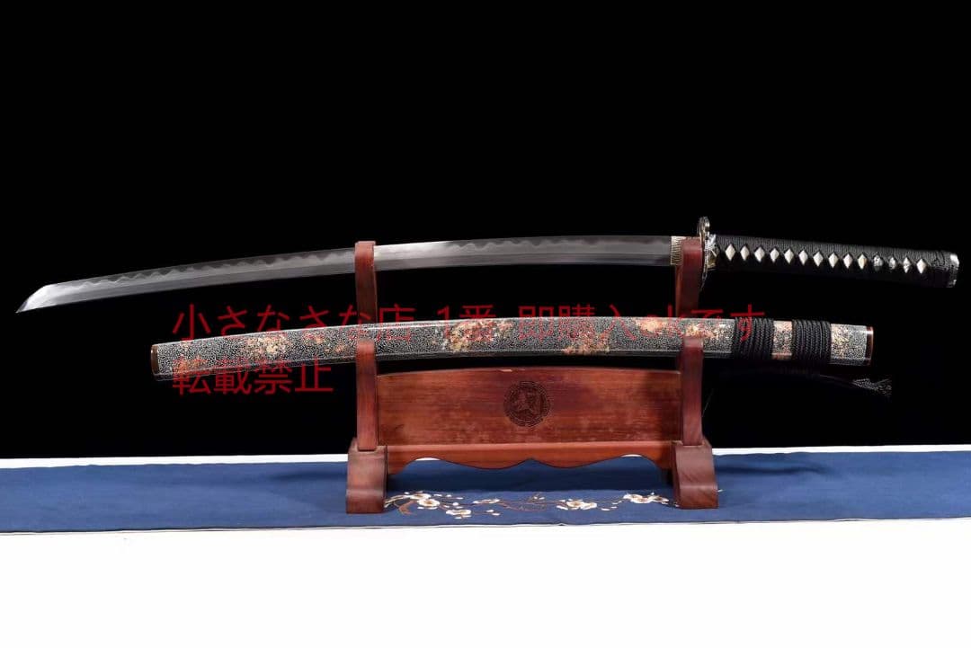 ウズ鋼焼刃武士刀『夜蒼魂』 古兵器 武具 刀装具 日本刀 模造刀 居合刀