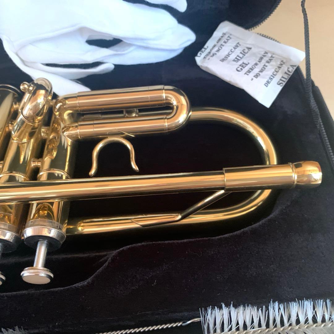新品同様★Eastarトランペット一式ケース付 Bb調 初心者 ゴールド吹奏楽