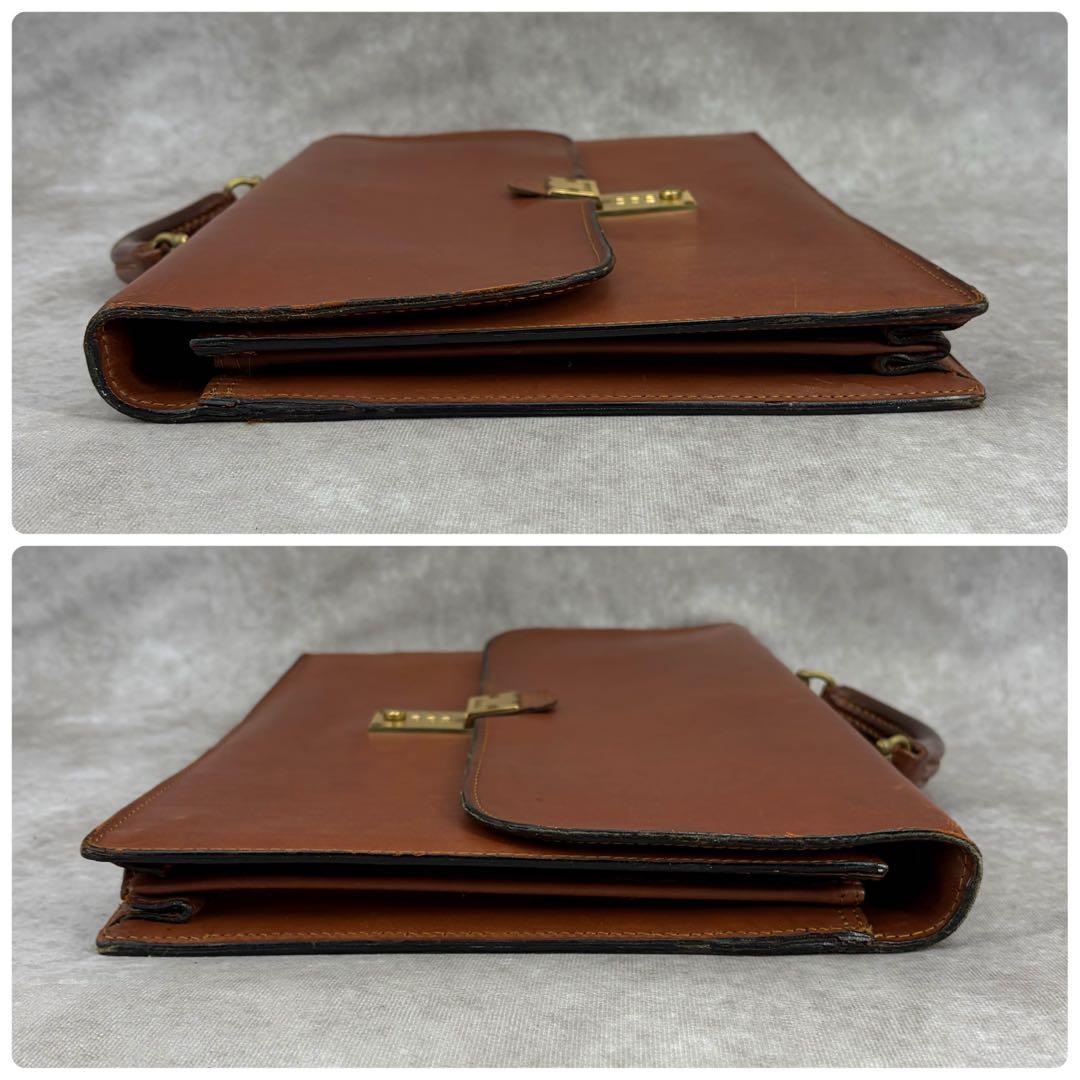 シュレスリンガー スリムブリーフケース ビジネスバッグ フルグレインレザー 本革