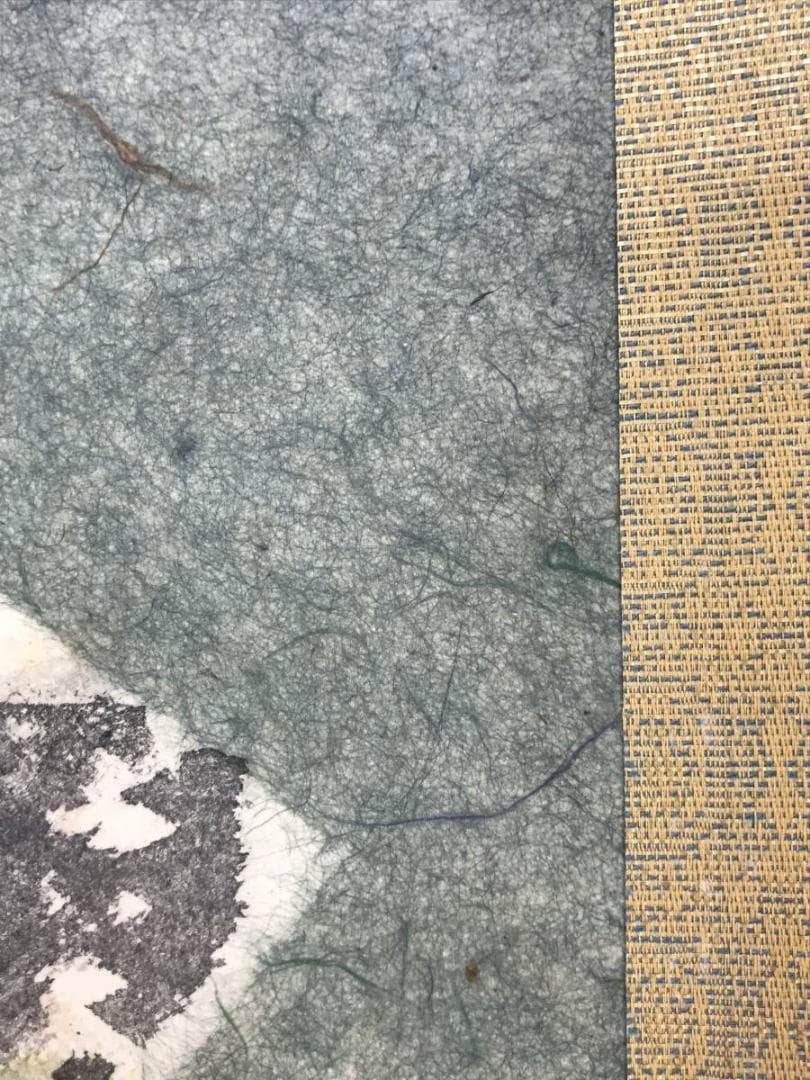 【真作】榊原始更/榊原紫峰（兄）/渓山図/山水図/扇面/掛軸☆宝船☆AD-553