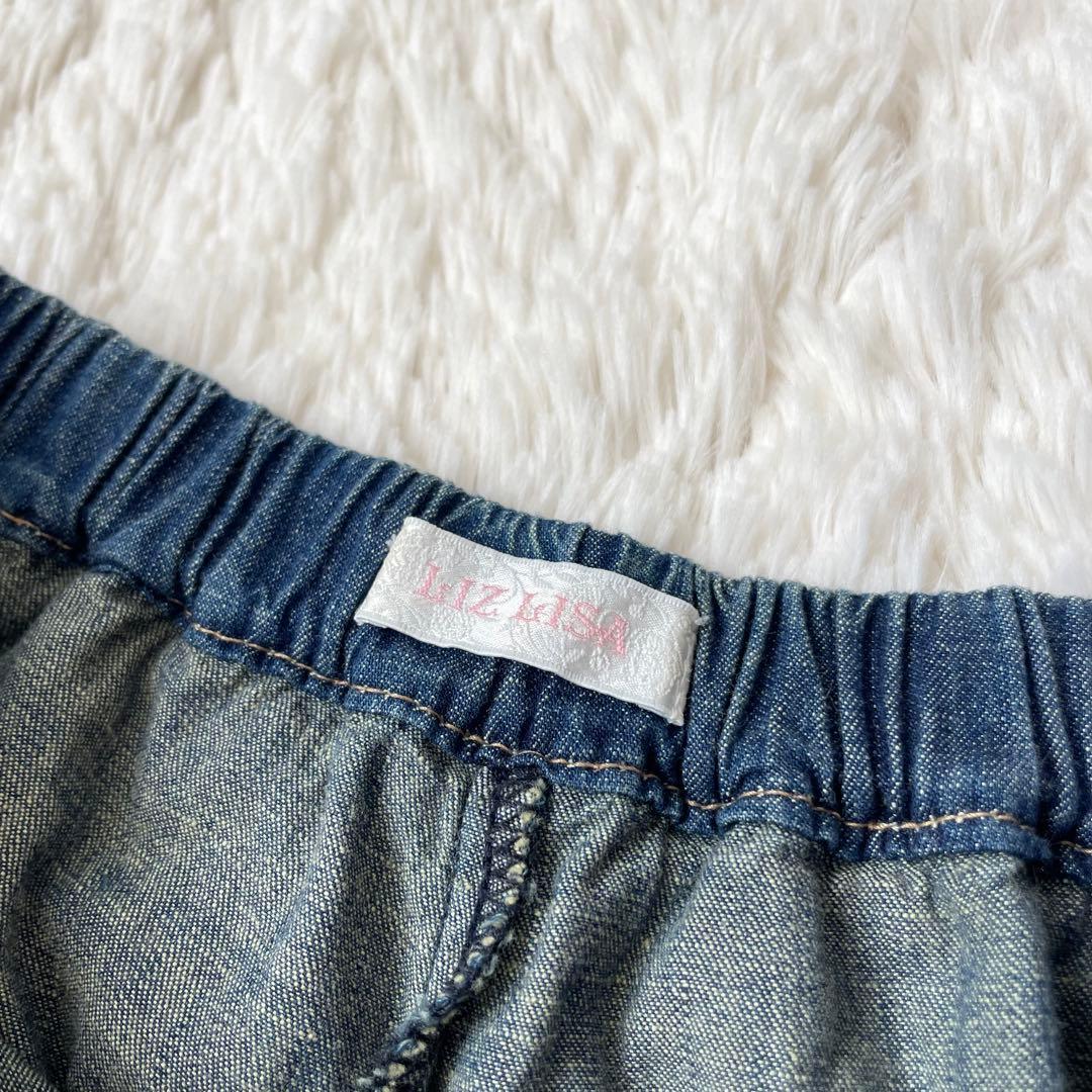 y2k 00s 平成ギャル LIZ LISA リズリサ デニムキュロット レース