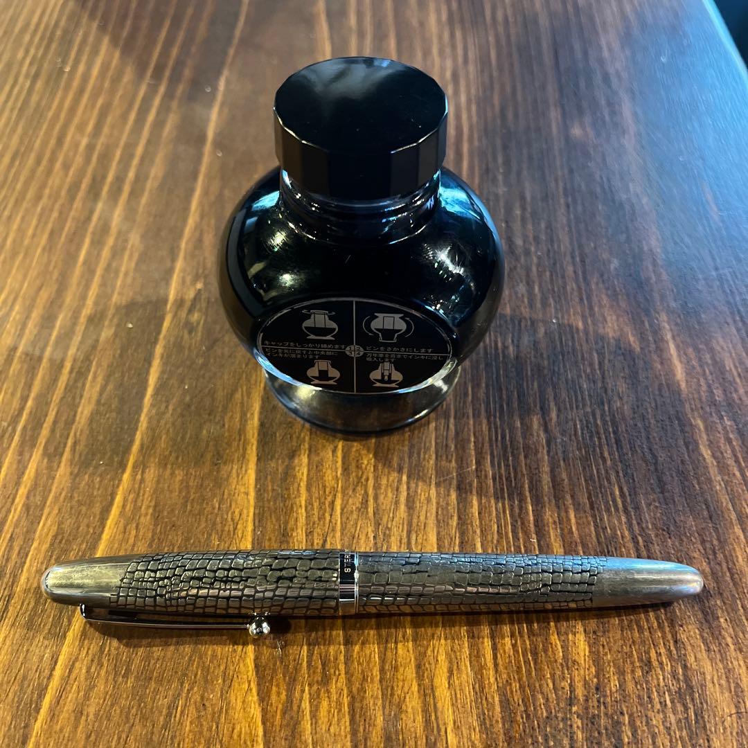 【定価99,000円】PILOTパイロット万年筆｜シルバーン石だたみ