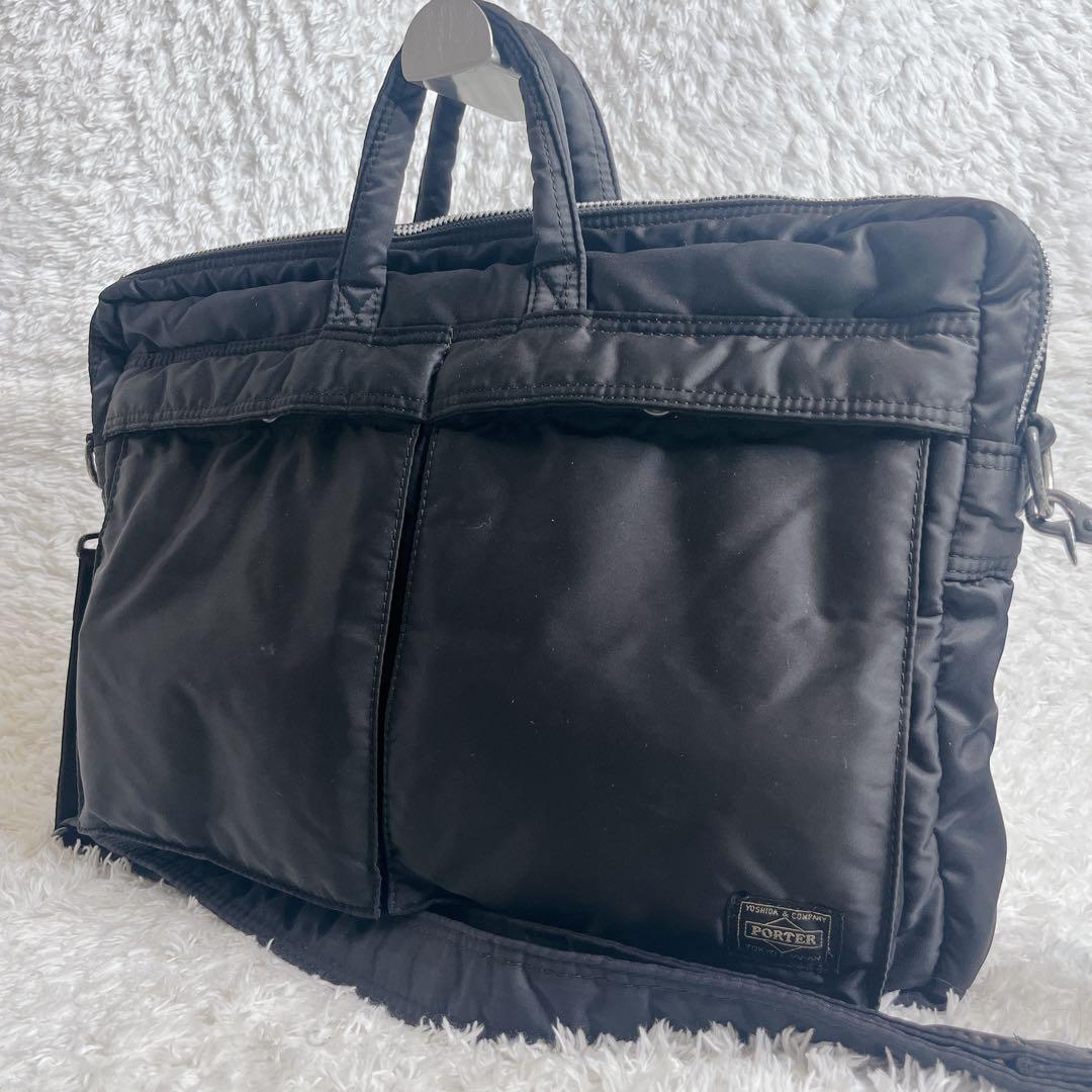 ポーター タンカー 2way ブリーフケース A4 通勤 ブラック 大容量 黒