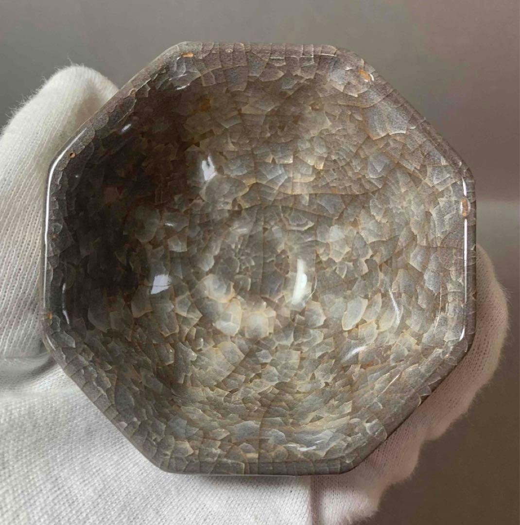 中国 八角小鉢（洗筆）　u6230231