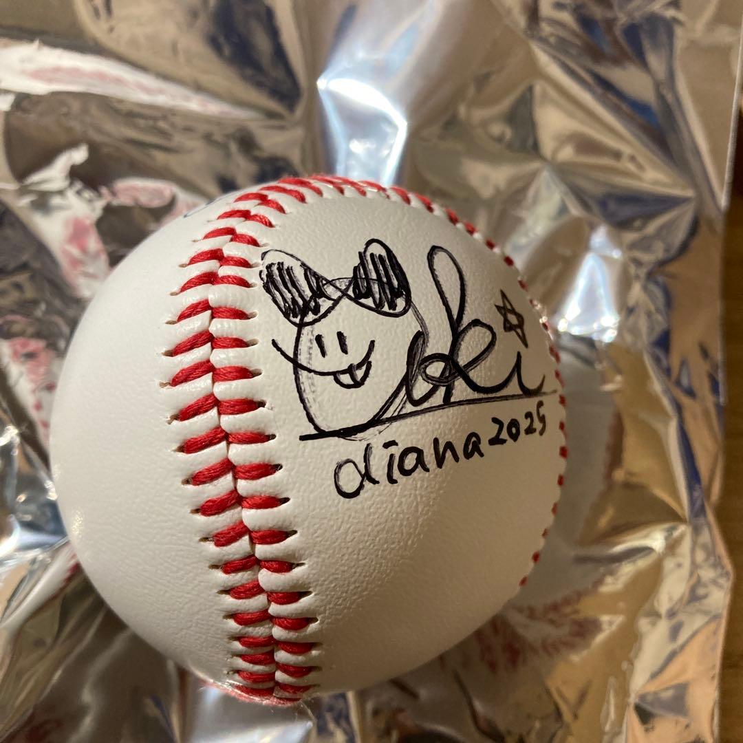 横浜ベイスターズ diana 2025 Akiさん サインボール