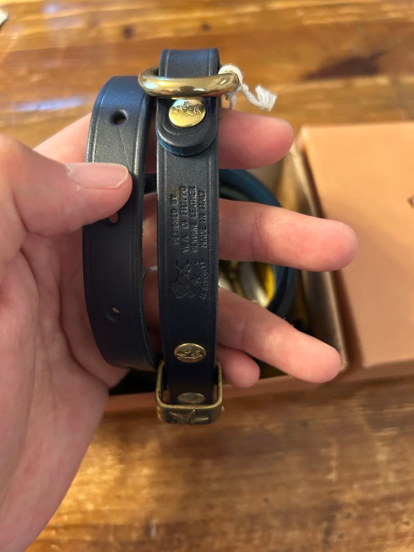 未使用 イルビゾンテ ドッグリード 緑