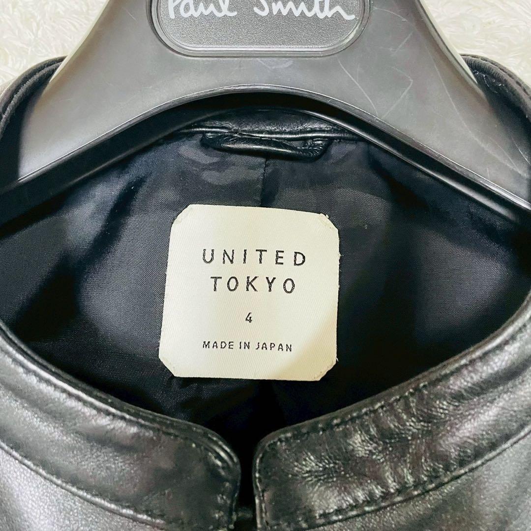 超希少XL UNITED TOKYO シングルライダースジャケット 4 ラム