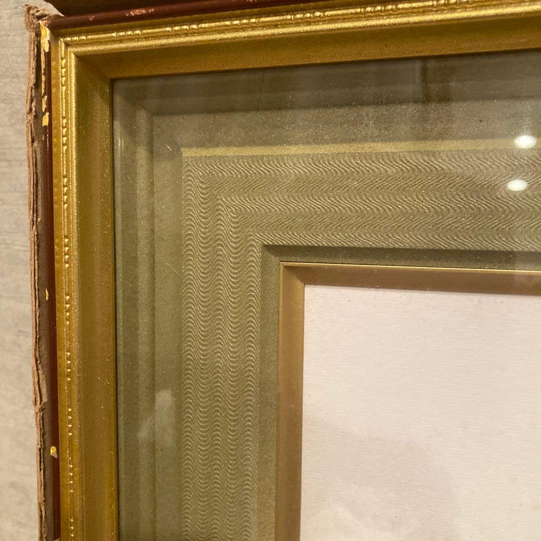 作者不明　詳細不明　河豚　ふぐ　額縁　御色紙額　「福がよぶ」昭和レトロ　骨董