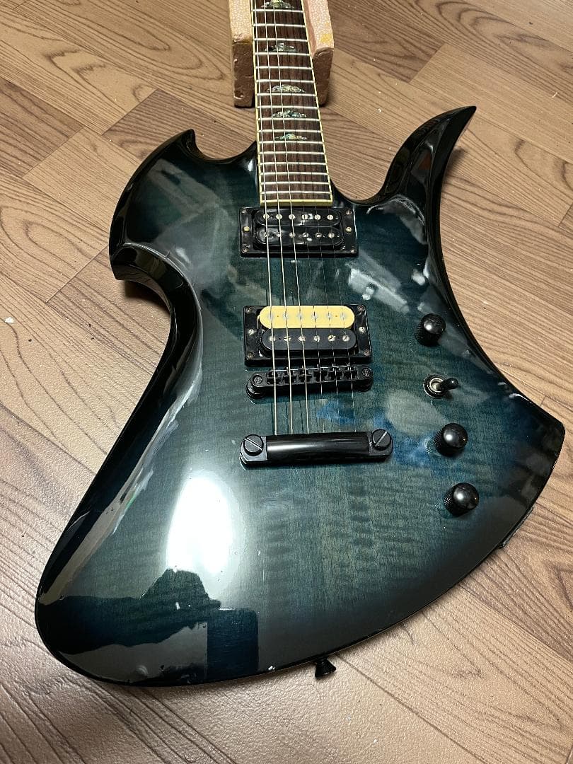 B.C.RICH モッキンバード シースルーブラック 虎目 ディマジオ ケース付