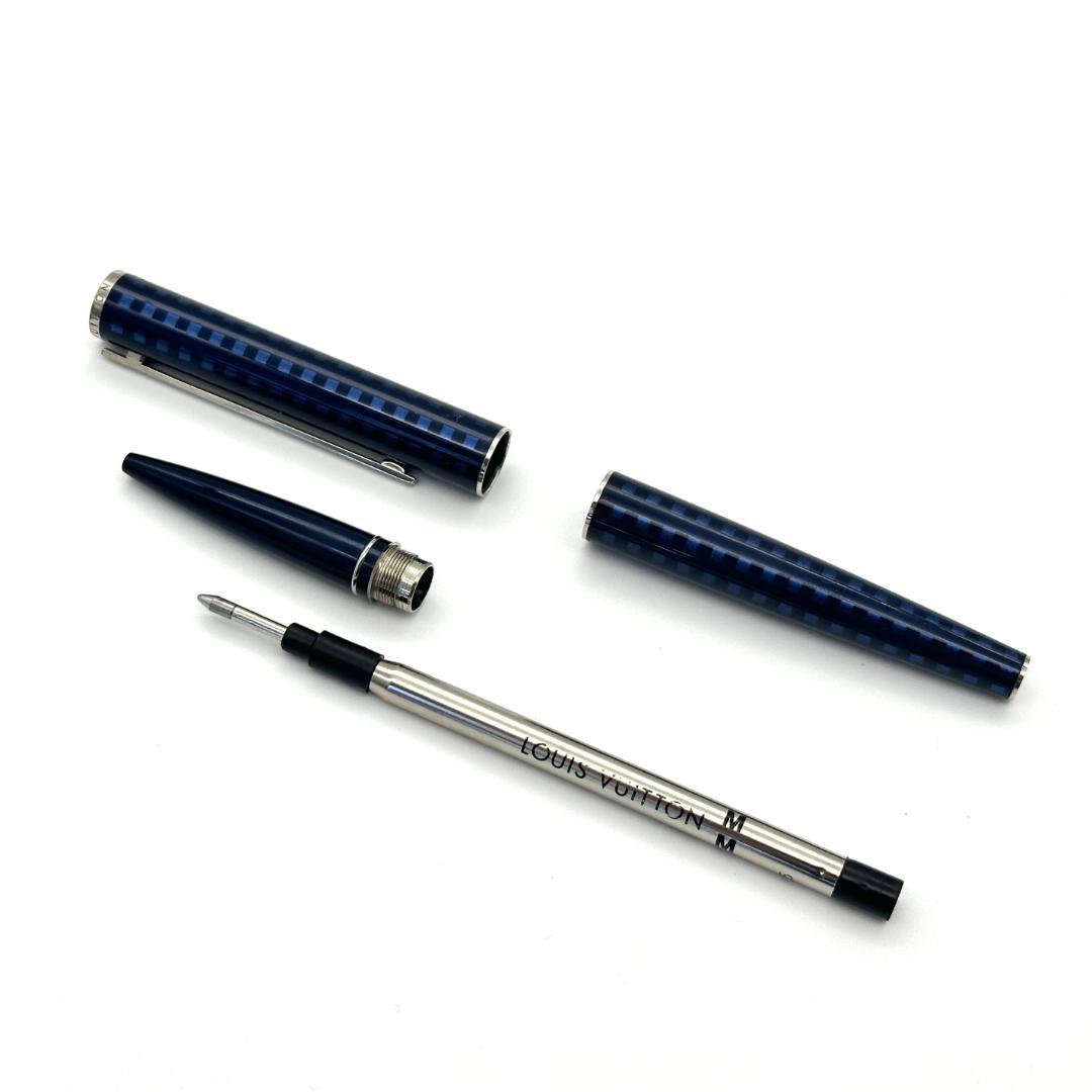 【美品】ルイヴィトン　ジェットラック ボールペン ブルー　メタリック