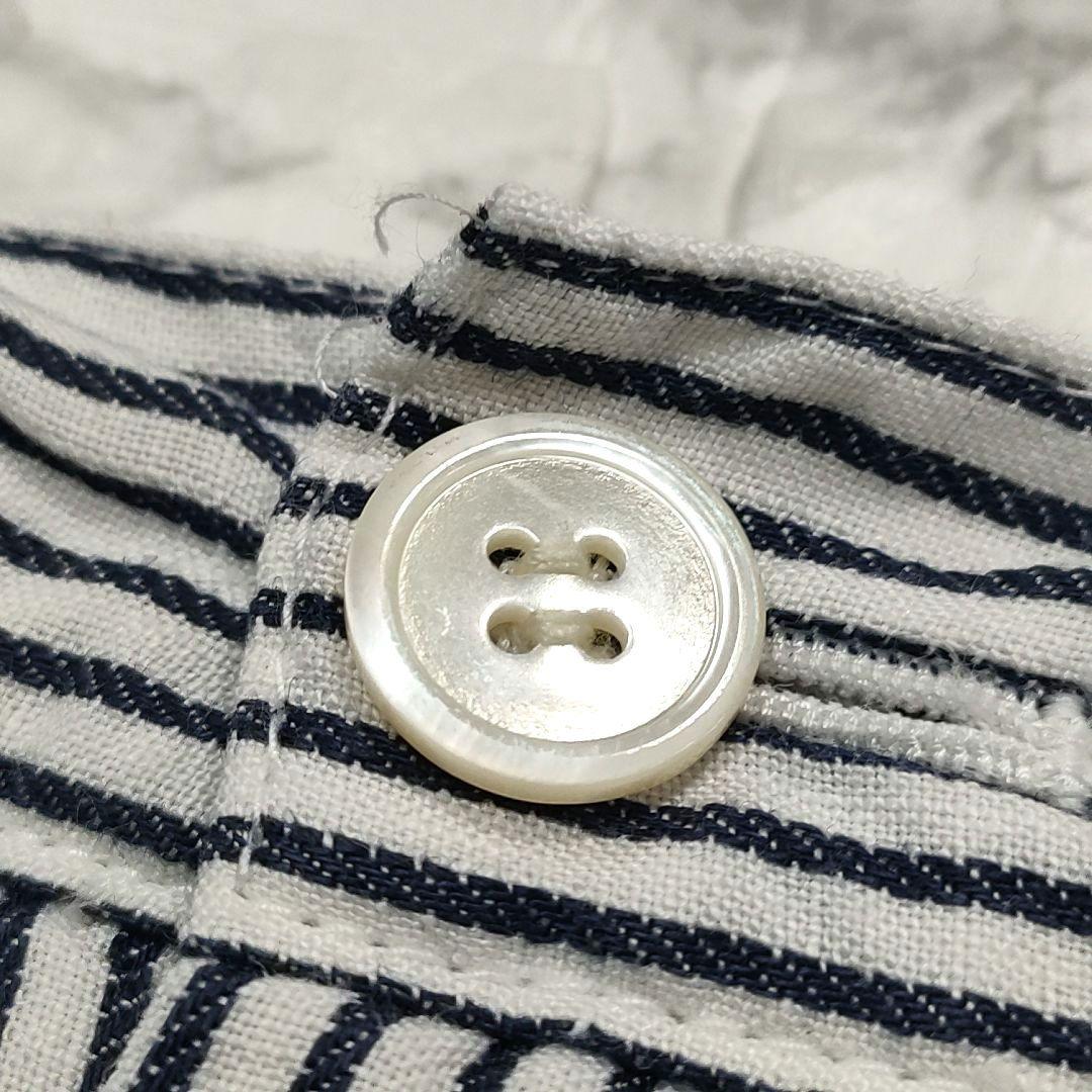 【希少】ジュンヤワタナベコムデギャルソン リネン ストライプサルエルパンツ　M