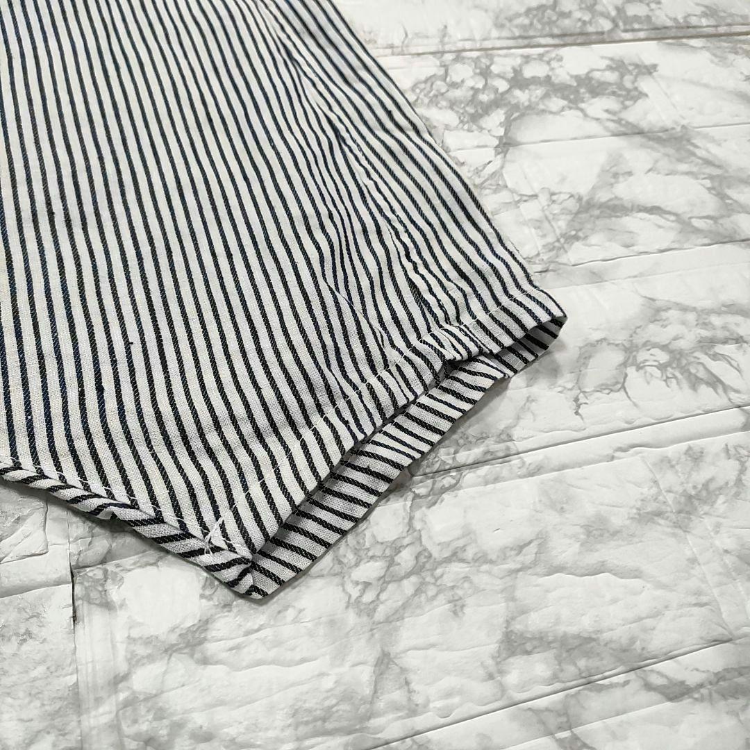 【希少】ジュンヤワタナベコムデギャルソン リネン ストライプサルエルパンツ　M