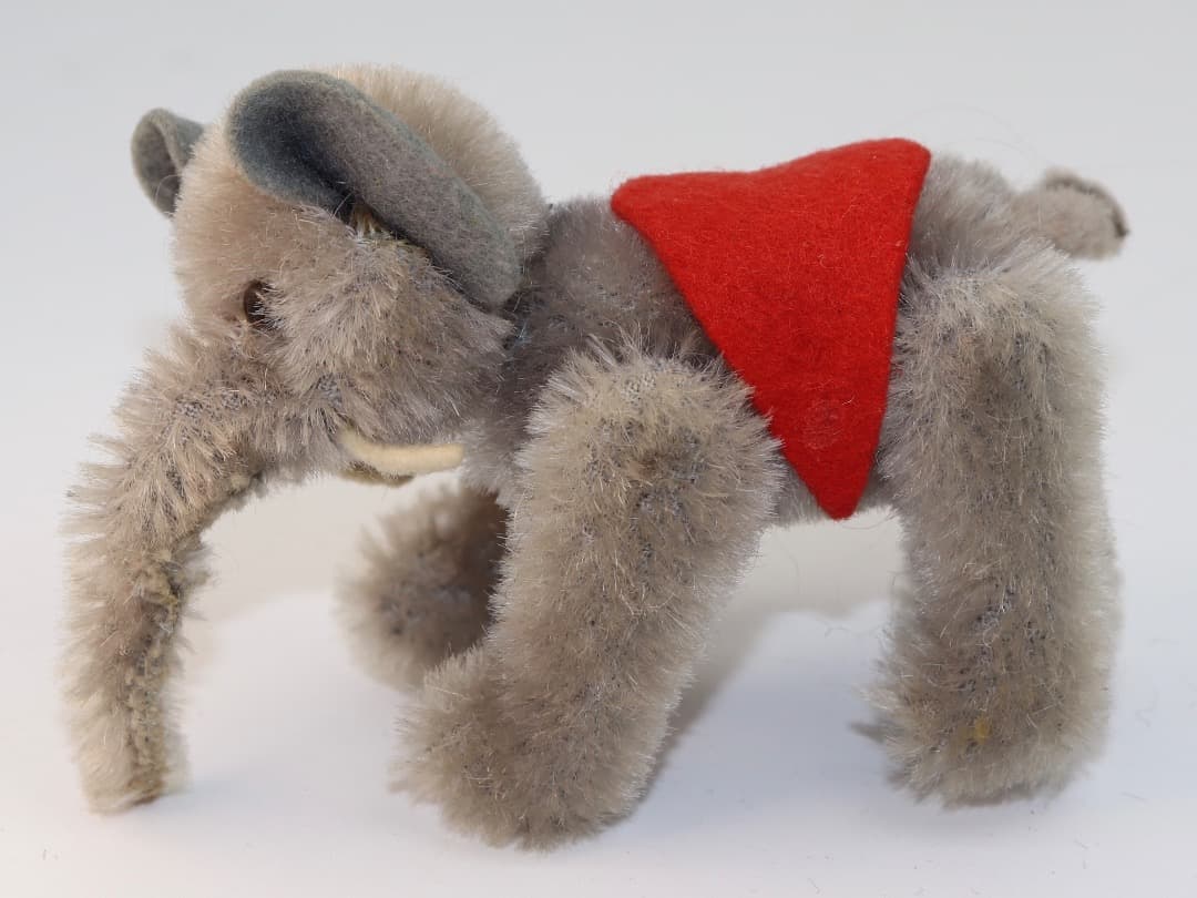 Schuco 1959年製 7325-Elefant 9cm グレーぬいぐるみ象