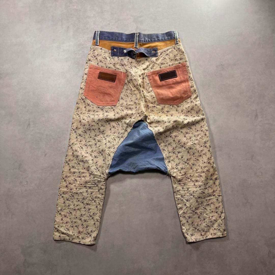 KAPITAL 花柄 サルエル パンツ デニム キャピタル 総柄