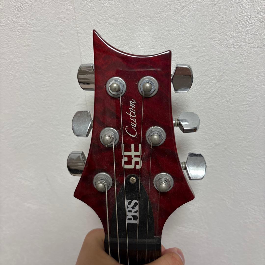 【美品】PRS SE Custom レッドエレキギター　※ケース付き
