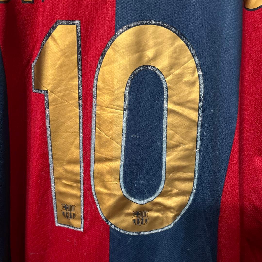 【C】FCバルセロナ バルサ ロナウジーニョ ユニフォーム ゲームシャツ
