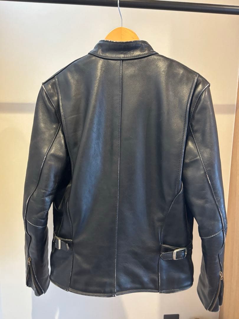 希少！vanson バンソン シングルライダース レザージャケット 黒 40