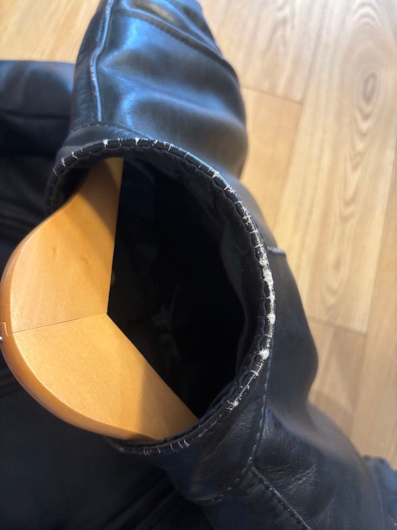 希少！vanson バンソン シングルライダース レザージャケット 黒 40