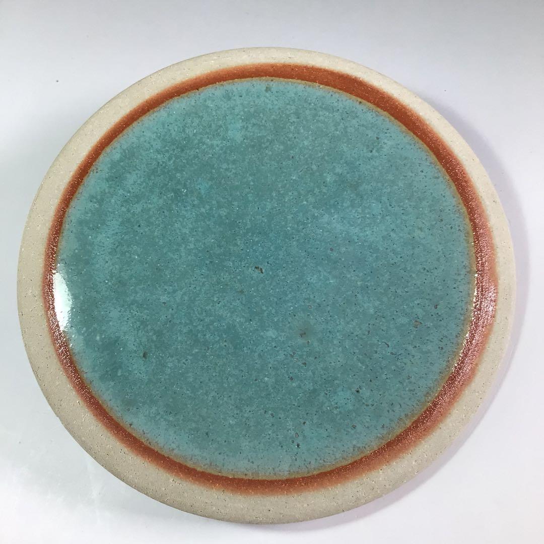 Ｒ６７　水指　『在銘』『青磁』『耳付水指』　木箱　茶道具