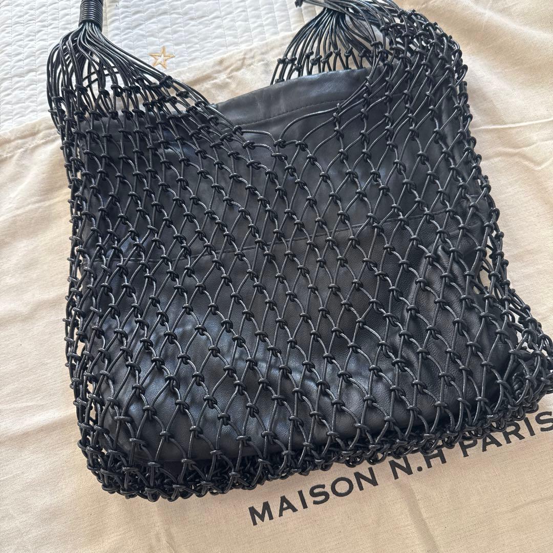 MAISON N.H PARIS メゾンエヌアッシュパリ　ブラック　バッグ