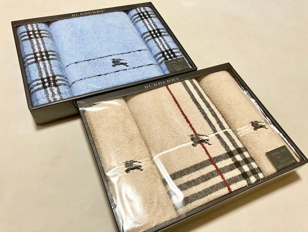 バーバリー　バスタオル&フェイスタオル 計6枚セット♪新品未開封