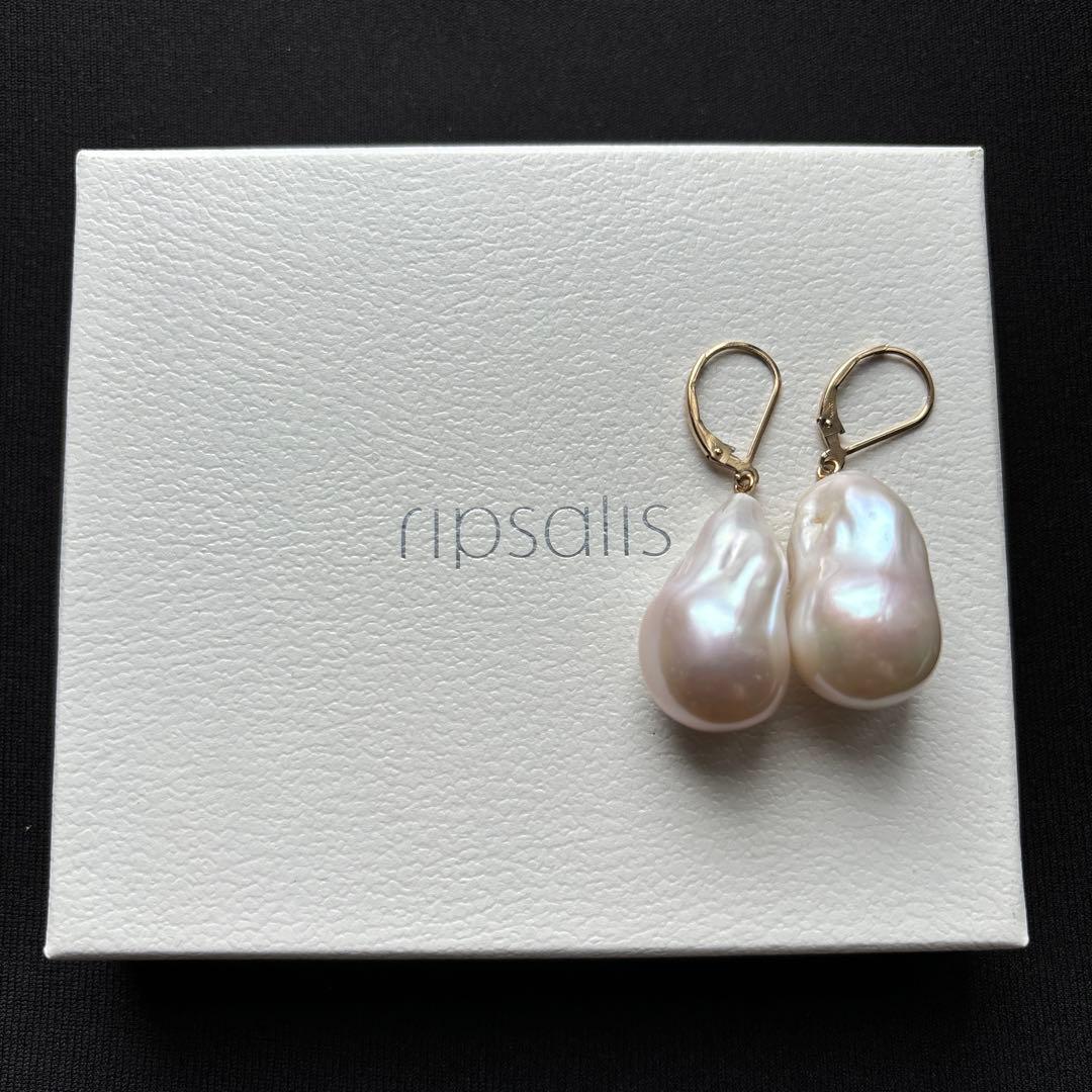 〈即日発送可〉〈美品〉ripsalis Sランク バロックパール ピアス