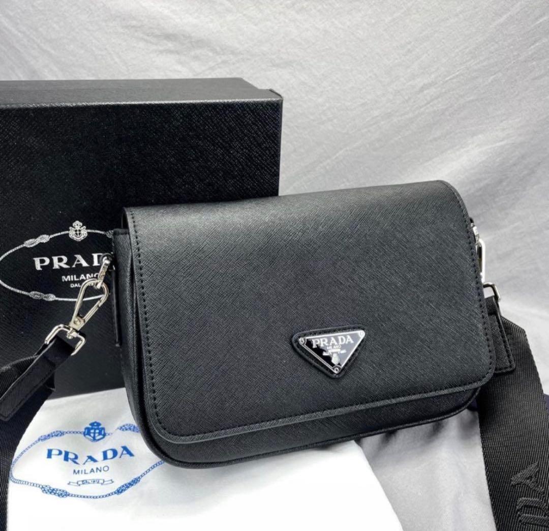 PRADA サイファーノレザー　ショルダーバッグ