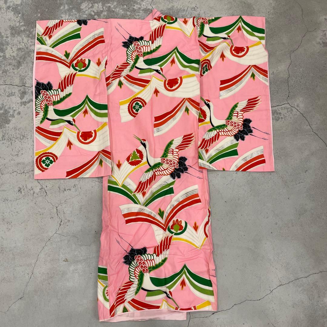 七五三　3歳着物 アンティーク着物【K3-20】