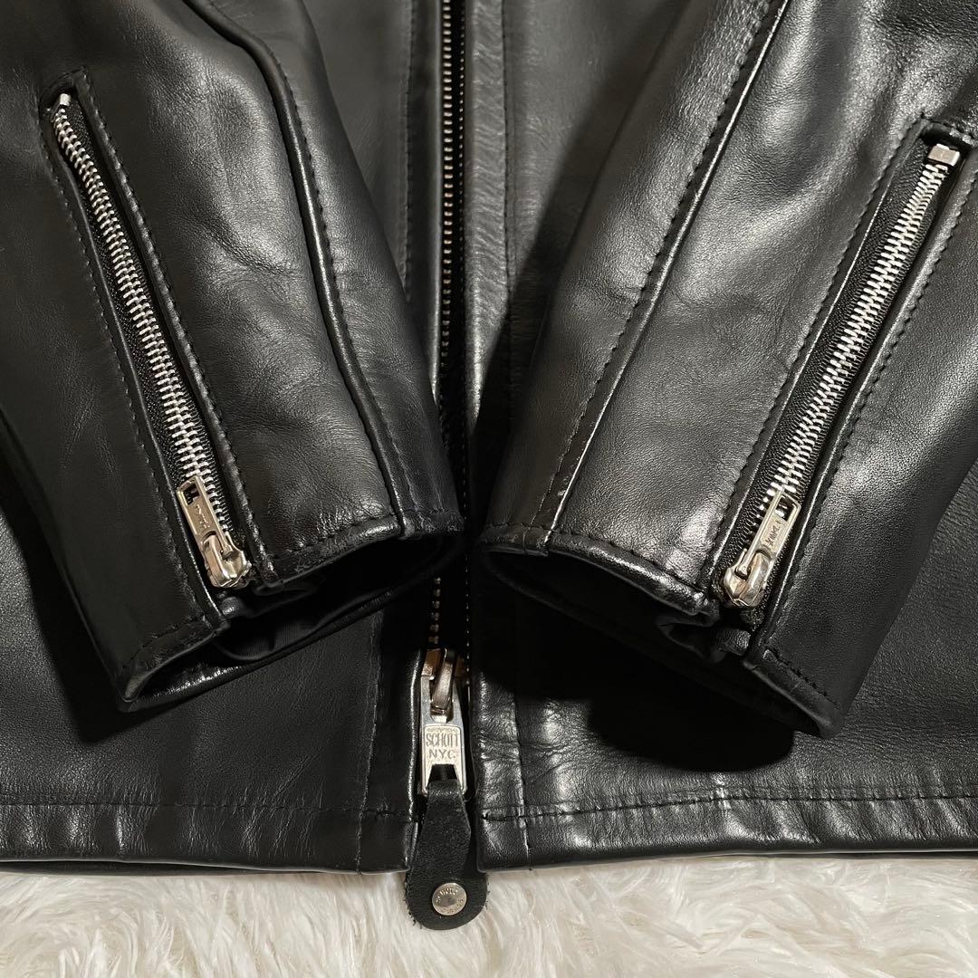 ショット ライダースジャケット レザージャケット 643